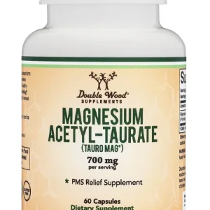 Magnesium Acetyl-Taurate for PMS and Cramp Relief 350 mg - 60 Capsules